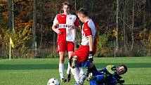 Z utkání krajské I. B třídy Baník - Vamberk - Slavia Hradec Králové (2:2). 