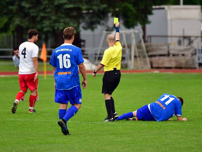 Krajská fotbalová I. A třída: Týniště nad Orlicí - Nový Hradec Králové.