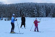 Ze Ski arény v Orlickém Záhoří.