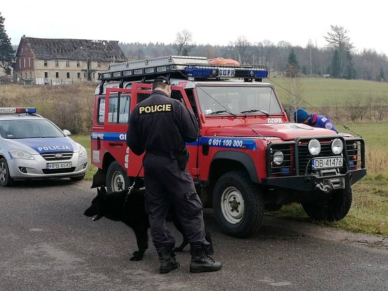 Pátrací akce na česko-polské hranici.