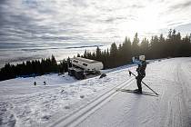 Nový lyžařský areál v Orlickém Záhoří - části Jadrná se poprvé otevřel v sobotu 10. února 2024.