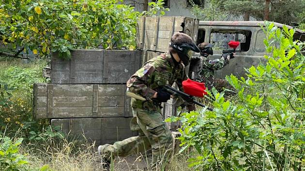 Paintball v Týništi nad Orlicí.