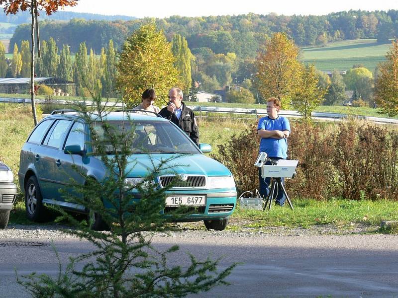 Měření rychlosti Městskou policií v Rychnově nad Kněžnou