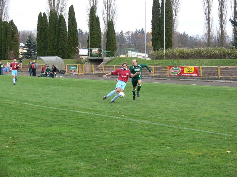 Z fotbalového utkání Dobruška B - Borohrádek