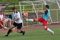 Fotbalové utkání Rychnov - Slavia Hradec.