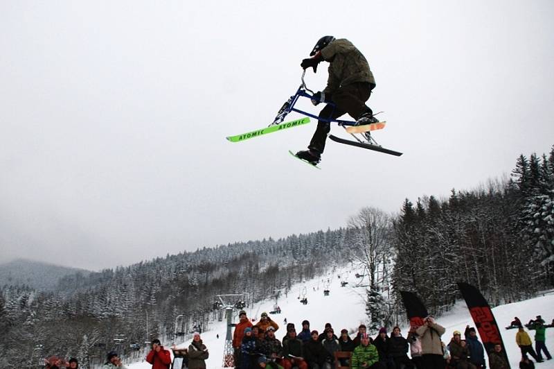 Snowpark v Deštném v Orlických horách