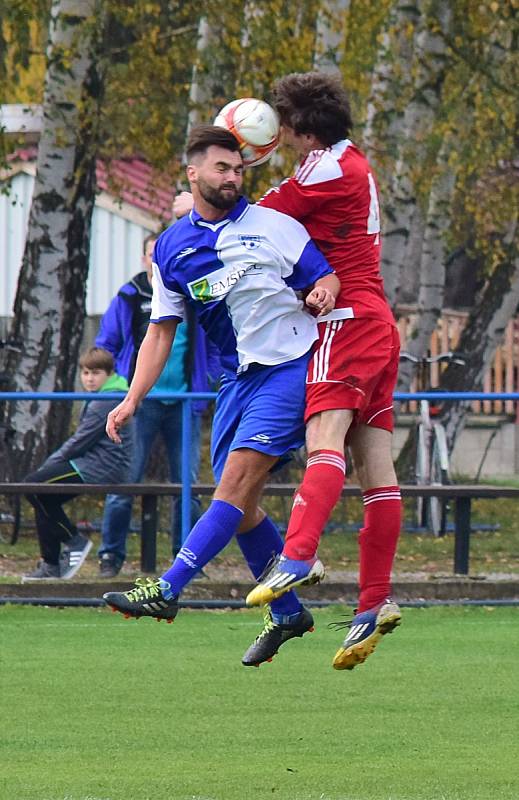 Krajská fotbalová I. B třída: České Meziříčí - Solnice.