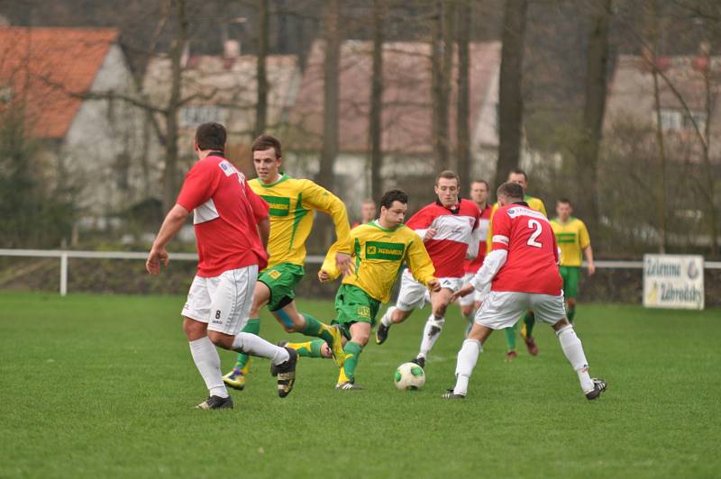 DOMÁCÍ ZTRÁTA. Týniště remizovalo s Červeným Kostelcem 1:1. 