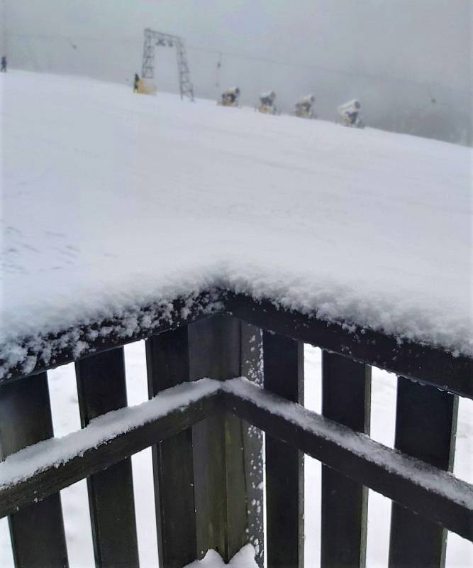Z čerstvé sněhové nadílky se raduje Ski areálu Šerliškého Mlýna.