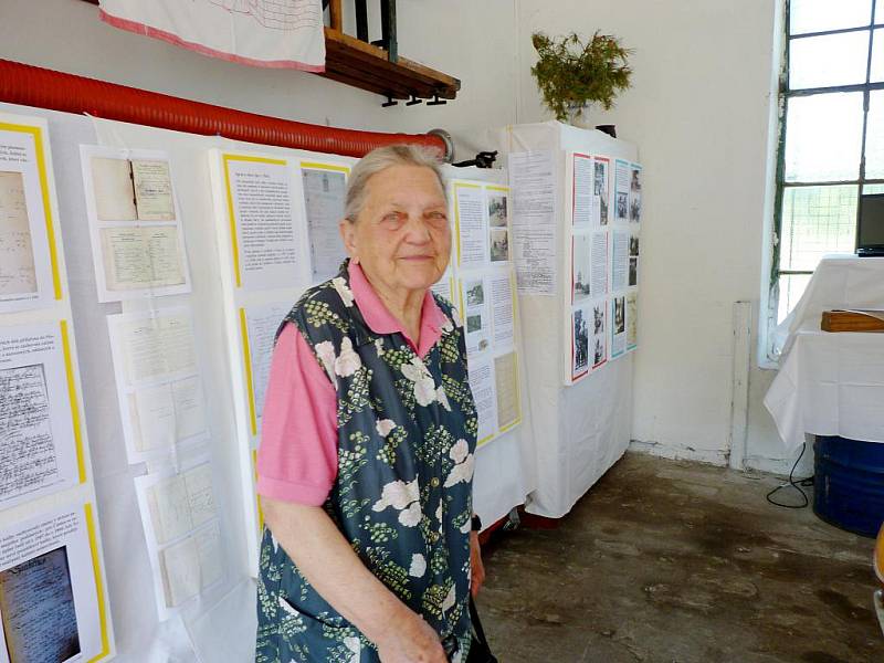 ANNA MORAVCOVÁ byla jednou z nejstarších návštěvnic nedělní výstavy v Čánce, na poslední válečné měsíce nezapomíná