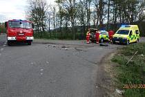Tragická dopravní nehoda u Doudleb nad Orlicí.