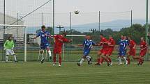 Z pohárového utkání FC České Meziříčí - SK Týniště nad Orlicí (1:1, na pen. 4:3). 