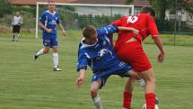 Z pohárového utkání FC České Meziříčí - SK Týniště nad Orlicí (1:1, na pen. 4:3). 