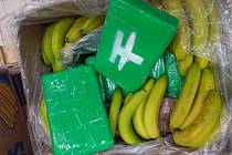 Nález kokainu mezi banány v Rychnově a Jičíně