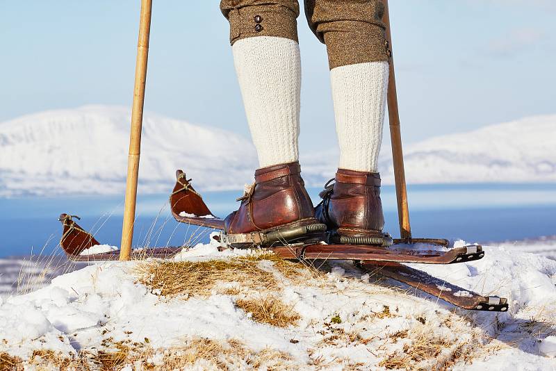 Na jasankách, Lyngen 2019. Zdroj: z archivu Michala Martinka