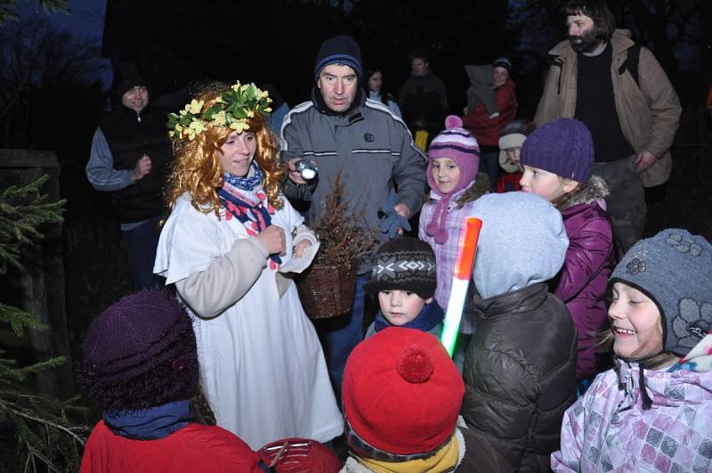 Lampiónový průvod v Říčkách v Orlických horách