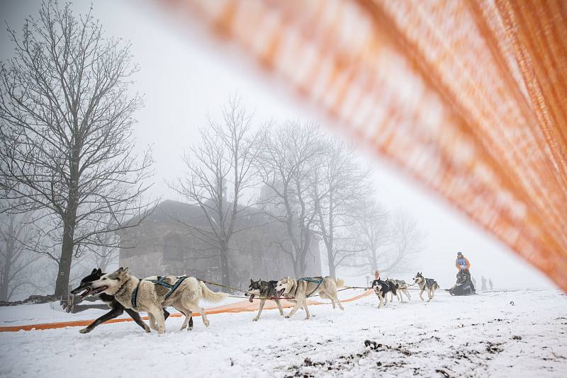 Šediváčkův long odstartoval. Mushery čeká 200 kilometrů Orlickými horami