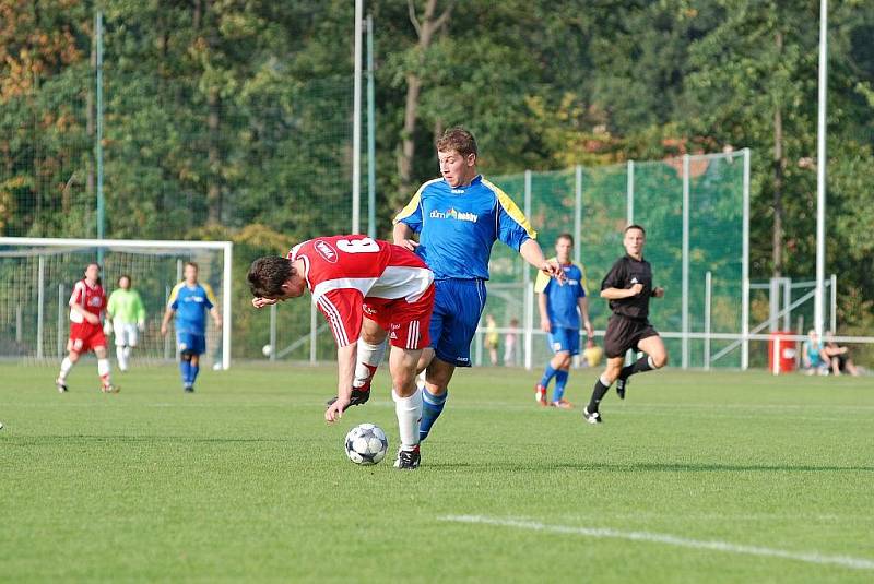 Z utkání krajského přeboru SK Týniště nad Orlicí - Jiskra Česká Skalice (5:1).