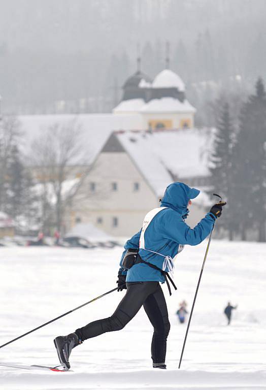 Závody pořádané Ski Skuhrov nad Bělou se konaly v mrazivém, ale slunečném počasí