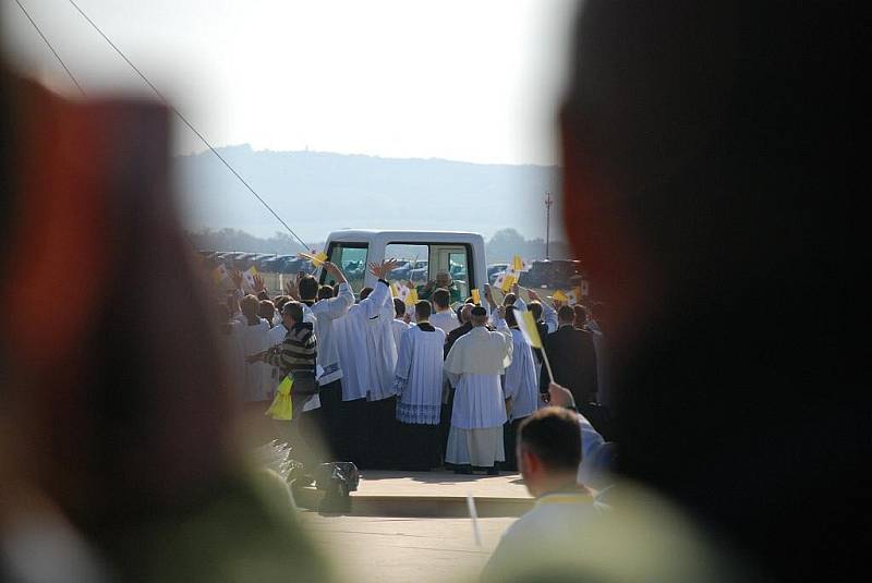 Papež Benedikt  XVI. v Brně.