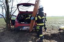 Auto narazilo u Lible do stromu.