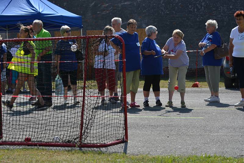 Sportovní hry seniorů Královéhradeckého kraje v Borohrádku.