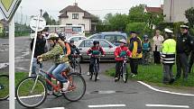 Oblastní kolo soutěže mladých cyklistů na rychnovském dopravním hřišti.