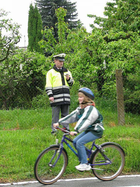 Oblastní kolo soutěže mladých cyklistů na rychnovském dopravním hřišti.