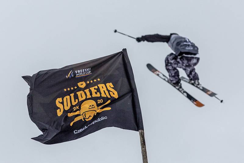 Freeski závod Soldiers - FIS v Big air v Deštném v Orlických horách.