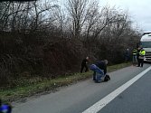 NÁLEZ TĚLA při nehodě 15. ledna loňského roku na rychlodráze mezi Pardubicemi a Chrudimí.