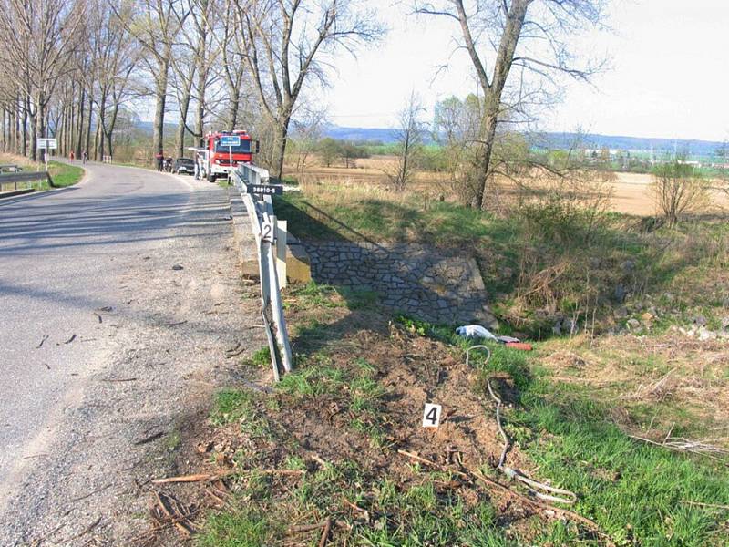 Chyba při řízení se obešla bez zranění. 