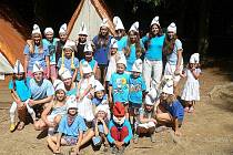 Osm desítek dětí si užilo šmoulový tábor