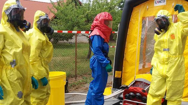 Cvičení Biohazard v Morašicích.