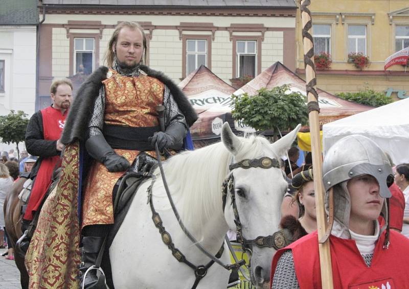 Městem se táhl i velkolepý průvod v čele s králem Přemyslem Otakarem II.