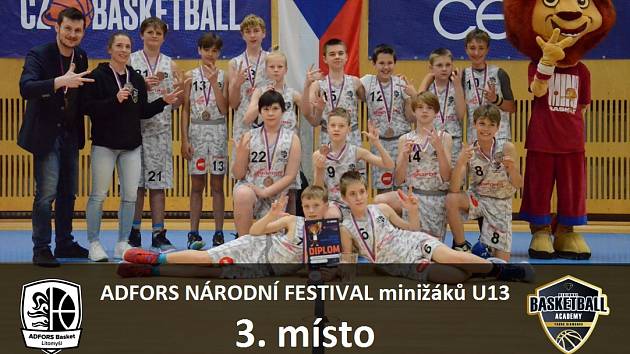 Mladí litomyšlští basketbalisté na národním festivalu.