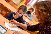 Testování dětí v Základní škole v Dolním Újezdu u Litomyšle