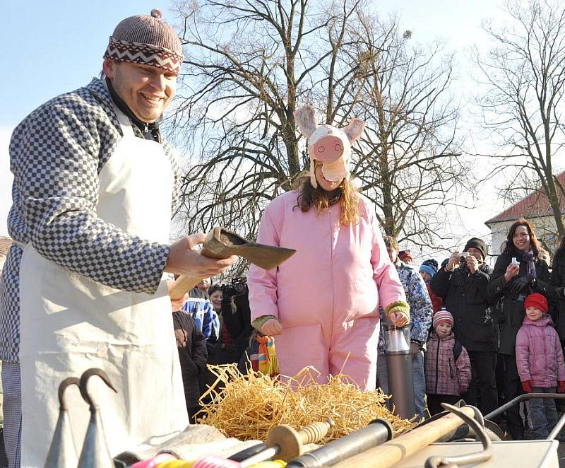 Historicky první masopust v Dolním Újezdu.