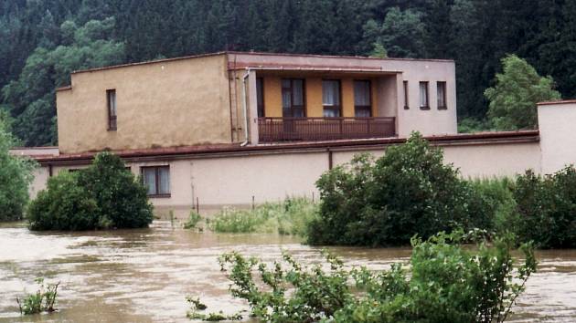 Povodně v Březové nad Svitavou před deseti lety.