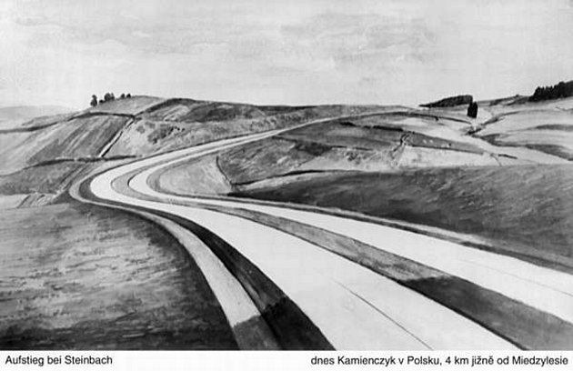 Stavba tzv. Hitlerovy dálnice začala v roce 1939, ale bohužel nebyla nikdy dokončena.