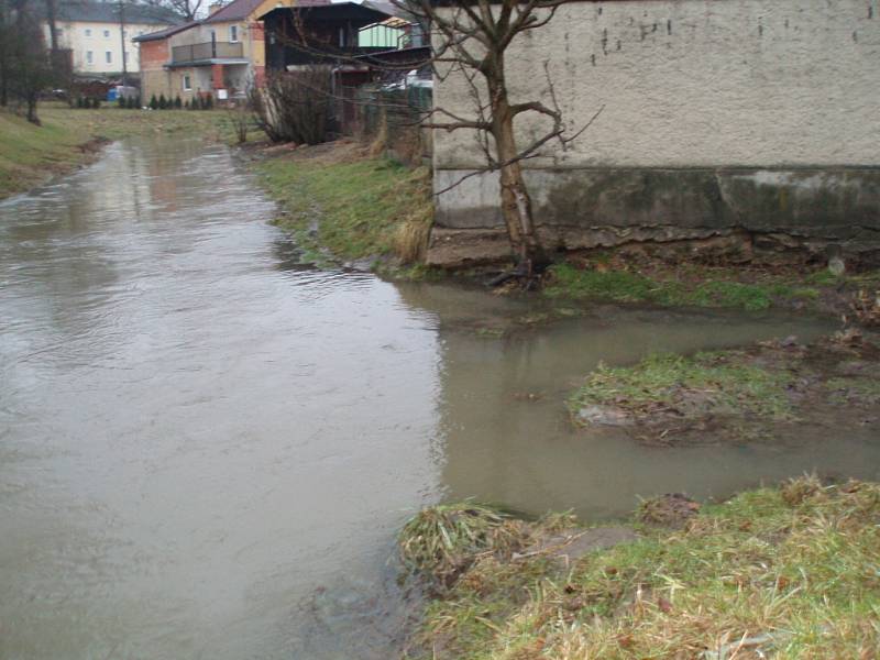 Kulminující voda v Hradci nad Svitavou.