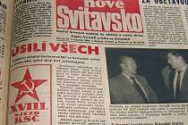 Noviny z 22. listopadu 1989.