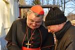 Mariánská sobota v Koclířově s kardinálem Dominikem Dukou, biskupem královéhradeckým Janem Vokálem a lanškrounským farářem Zbigniewem Czendlikem.