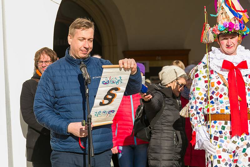 Maškary z Vortové bavily v sobotu lidé ve Svitavách na tradičním masopustu.