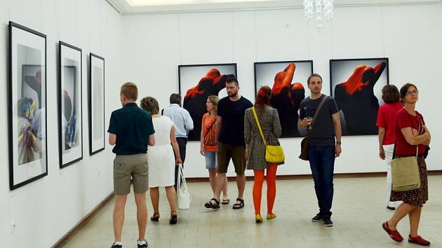 Fotofestival je v Moravské Třebové už tradicí. Na zahájení patnáctého ročníku pobavila návštěvníky fotopast. Na arkádách nechyběl Salon na šňůrách.