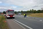 Tragická dopravní nehoda autobusu a dodávky u Koclířova.