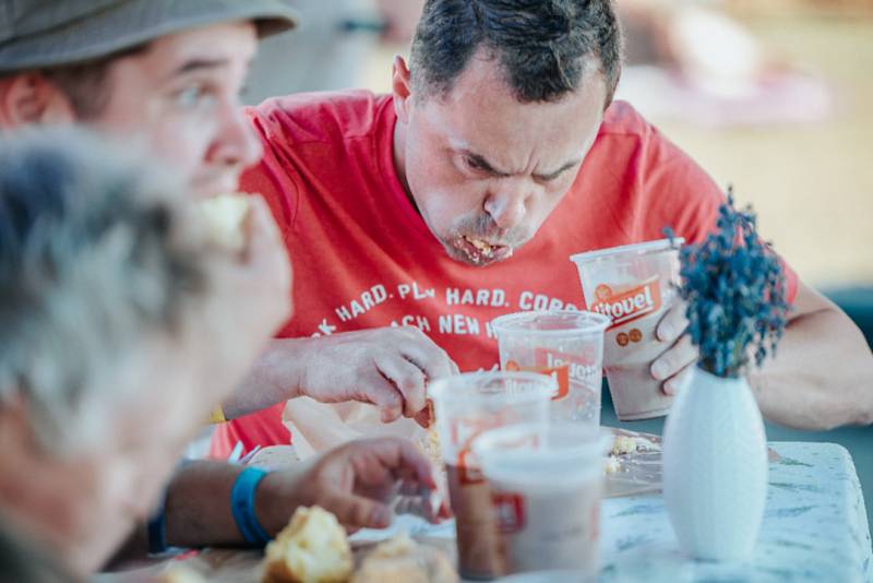 Maxijedlík na Levandulovém festivalu v Bezděkově.