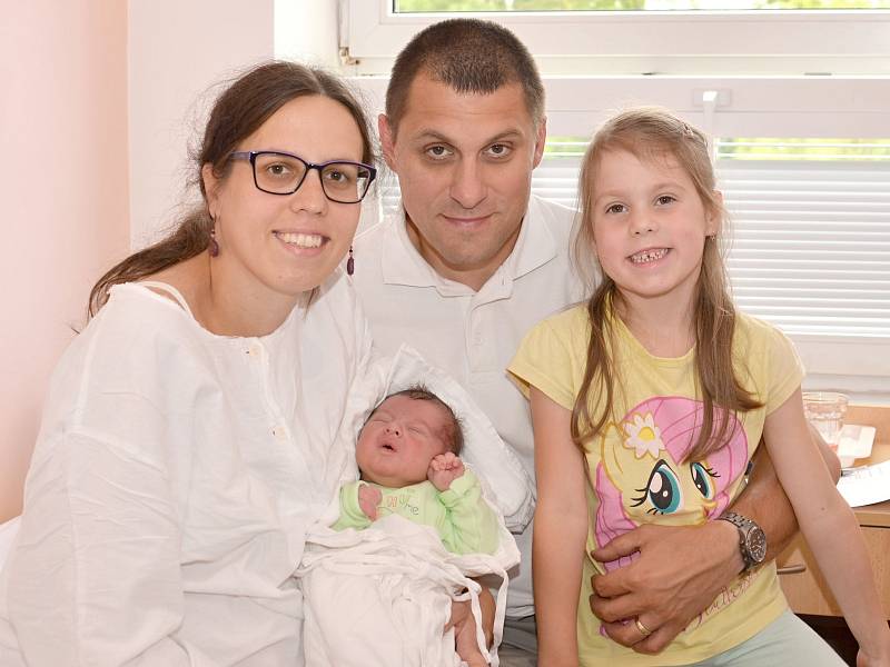 PETR PEŠINA. Narodil se 16. července Mileně a Zdeňkovi ze Svitav. Měřil 53 centimetrů a vážil 3,8 kilogramu. Má sestru Kláru.