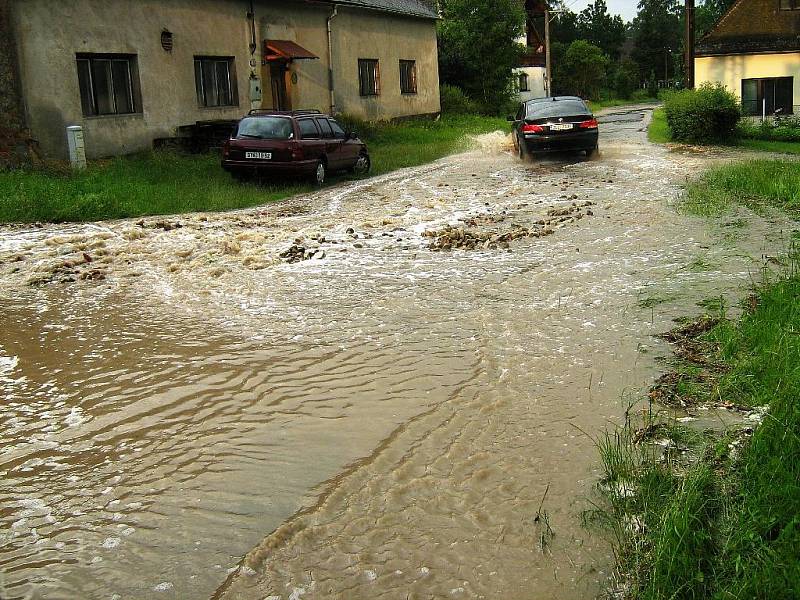 Průtrž mračen v Radiměři.