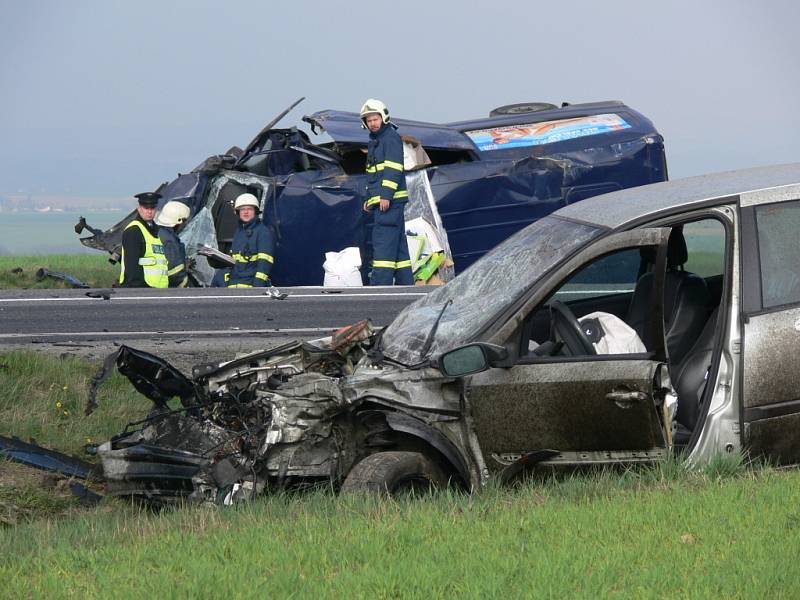 Nehoda na I/35 v pátek 17. dubna.