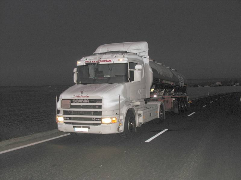 Na silnici I/35 u Koclířova se v úterý vylekal jedenatřicetiletý řidič kamionu Scania.